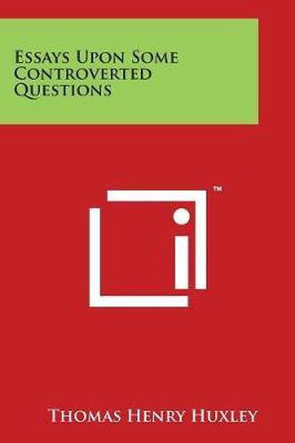 Cover image for Essays Upon Some Controverted Questions