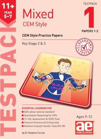 Cover image for 11+ Mixed CEM Style Testpack 1 Papers 1-2: CEM Style Practice Papers