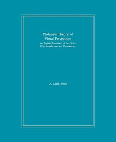 Cover image for Ptolemy's Theory of Visual Perception