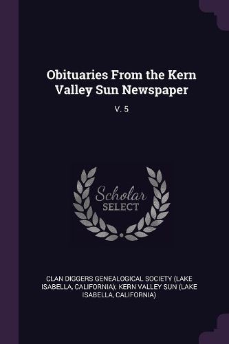 Cover image for Obituaries From the Kern Valley Sun Newspaper