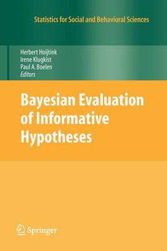 Cover image for Bayesian Evaluation of Informative Hypotheses