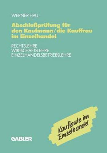 Cover image for Abschlussprufung fur den Kaufmann/die Kauffrau im Einzelhandel