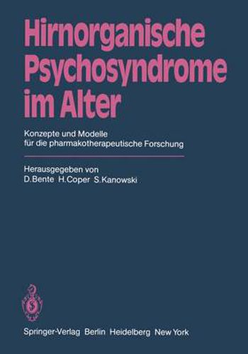 Cover image for Hirnorganische Psychosyndrome im Alter