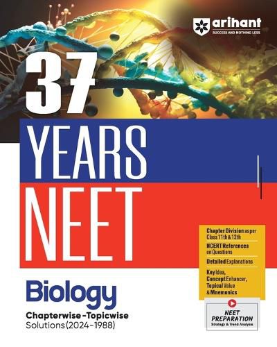 Cover image for 37 Years Neet Biology Chapterwise-Topicwise Solutions (2024-1988)