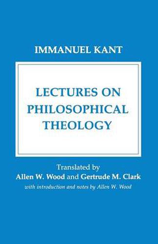 Cover image for Lectures on Philosophical Theology