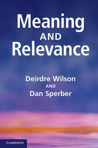 Cover image for Meaning and Relevance