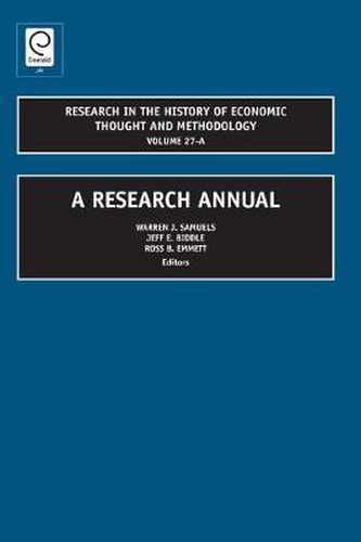 Cover image for A Research Annual