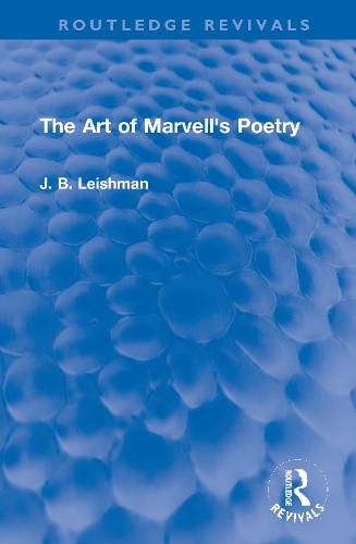 Cover image for The Art of Marvell's Poetry