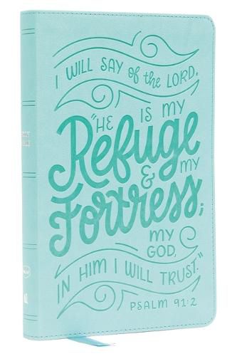 Cover image for NKJV, Thinline Youth Edition Bible, Verse Art Cover Collection, Leathersoft, Teal, Red Letter, Comfort Print: Holy Bible, New King James Version