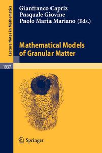 Cover image for Mathematical Models of Granular Matter