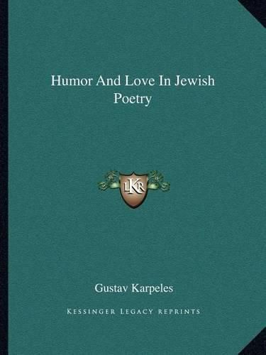 Cover image for Humor and Love in Jewish Poetry