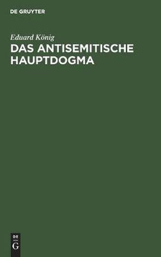 Cover image for Das Antisemitische Hauptdogma