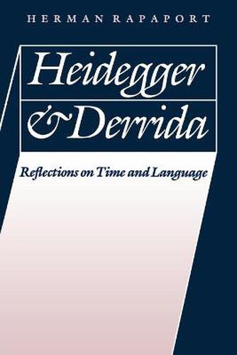 Cover image for Heidegger and Derrida: Reflections on Time and Language