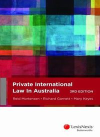 Cover image for Private International Law in Australia