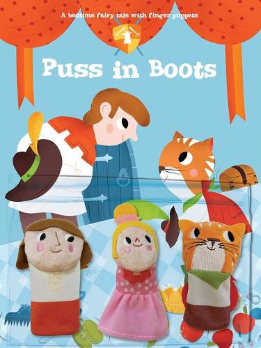 Cover image for A Bedtime Fairy Tale with Finger Puppets: Puss in Boots