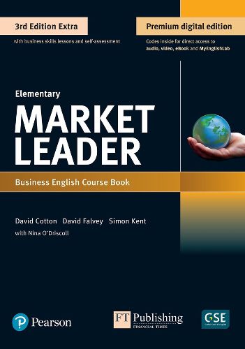 Market Leader 3rd Edition Extra Elementary Course Book with QR code for DVDROM & MEL Pack