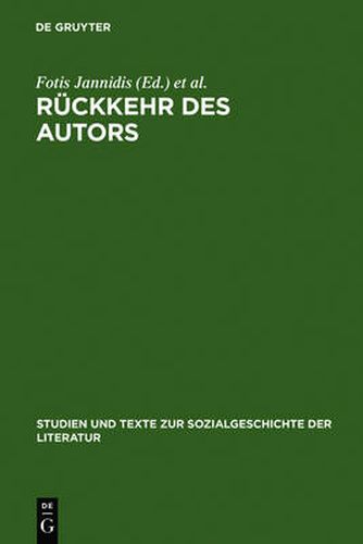 Cover image for Ruckkehr des Autors