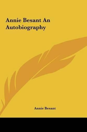 Annie Besant an Autobiography