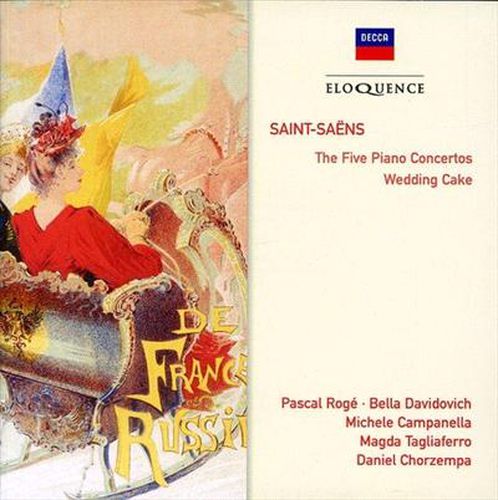 Cover image for Saint Saens Piano Concerto 1 2 3 4 5