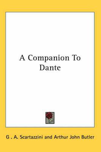 Cover image for A Companion to Dante