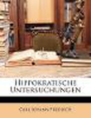 Cover image for Hippokratische Untersuchungen