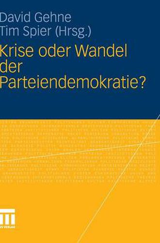 Cover image for Krise oder Wandel der Parteiendemokratie?