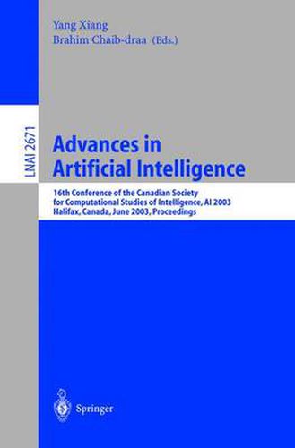 Advances in Artificial Intelligence: 16th Conference of the Canadian Society for Computational Studies of Intelligence, AI 2003, Halifax, Canada, June 11-13, 2003, Proceedings