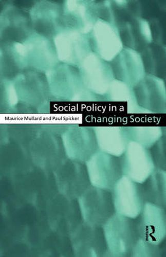 Cover image for Social Policy in a changing Society