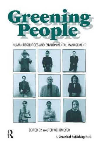 Cover image for Greening People: Human Resources and Environmental Management