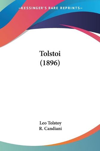 Cover image for Tolstoi (1896)