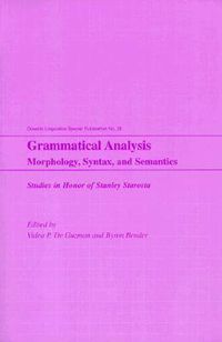 Cover image for Grammatical Analysis: Morphology, Syntax, and Semantics