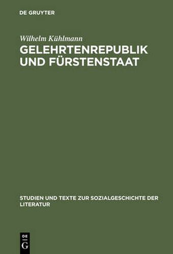 Cover image for Gelehrtenrepublik und Furstenstaat