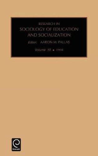 Cover image for Research in the Sociology of Education and Socialization