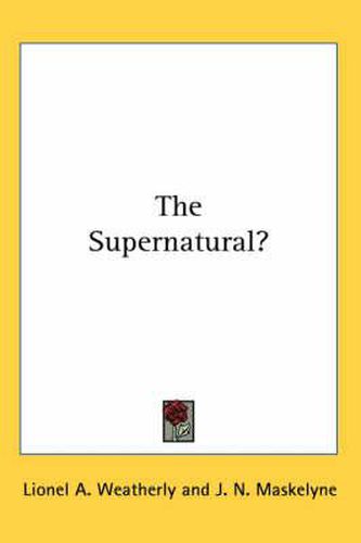 Cover image for The Supernatural?