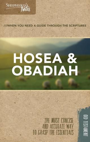 Cover image for Shepherd's Notes: Hosea, Obadiah