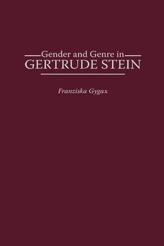 Gender and Genre in Gertrude Stein