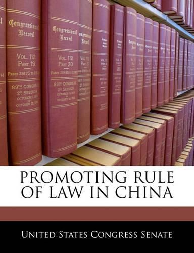 Promoting Rule of Law in China