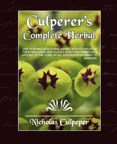 Cover image for Culpeper's Complete Herbal