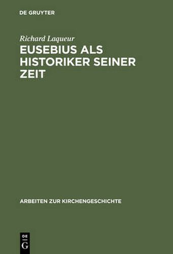 Cover image for Eusebius als Historiker seiner Zeit