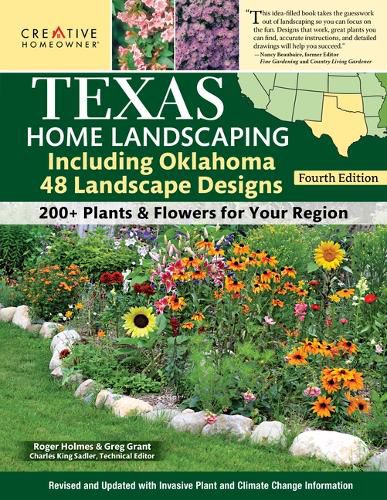 Cover image for Texas Home Landscaping Including Oklahoma, 4th Edition: 48 Landscape Designs with 200+ Plants & Flowers for Your Region