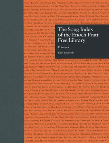 Cover image for The Song Index of the Enoch Pratt Free Library