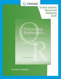 Cover image for Student Solutions Manual with Notetaking Guide for Aufmann's  Discovering Mathematics: A Quantitative Reasoning Approach