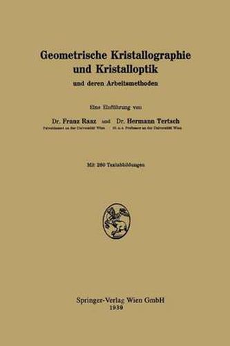 Cover image for Geometrische Kristallographie Und Kristalloptik: Und Deren Arbeitsmethoden