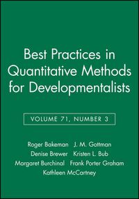 Cover image for Best Practices in Quantitative Methods for Developmentalists