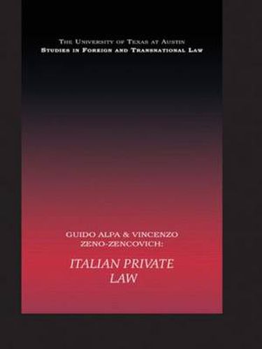 Cover image for Italian Private Law