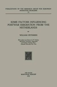 Cover image for Some Factors Influencing Postwar Emigration from the Netherlands