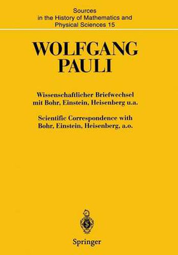 Wissenschaftlicher Briefwechsel mit Bohr, Einstein, Heisenberg U.A. / Scientific Correspondence with Bohr, Einstein, Heisenberg A.O.: 1953-1954