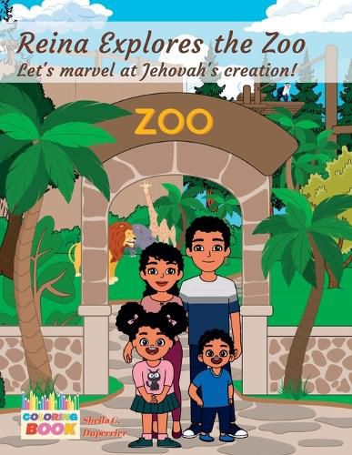 Cover image for Reina Explores the Zoo - Coloring Book