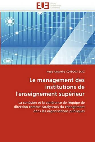 Cover image for Le Management Des Institutions de L'Enseignement Superieur