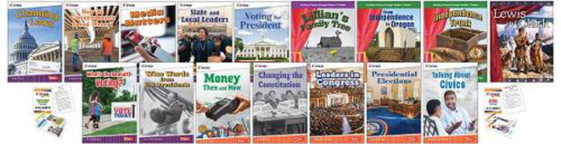 Cover image for Understanding American Voting, Elections, Laws and Leaders 16-Book Set plus 2-Card Decks for Grades 4-5